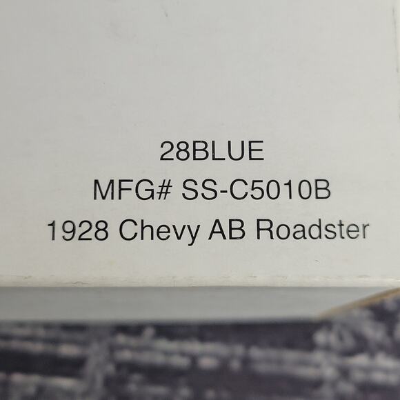 Die-cast 1928 Chevy AB Roadster detailed blue and black - Picture 10 of 10